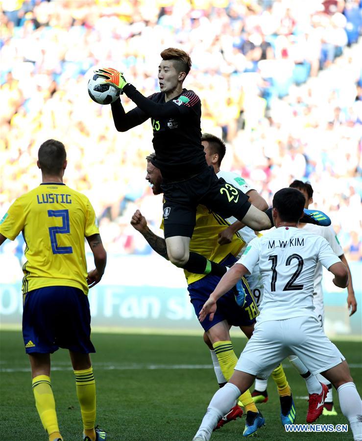 (SP)RUSSIA-NIZHNY NOVGOROD-2018 WORLD CUP-GROUP F-SWEDEN VS SOUTH KOREA