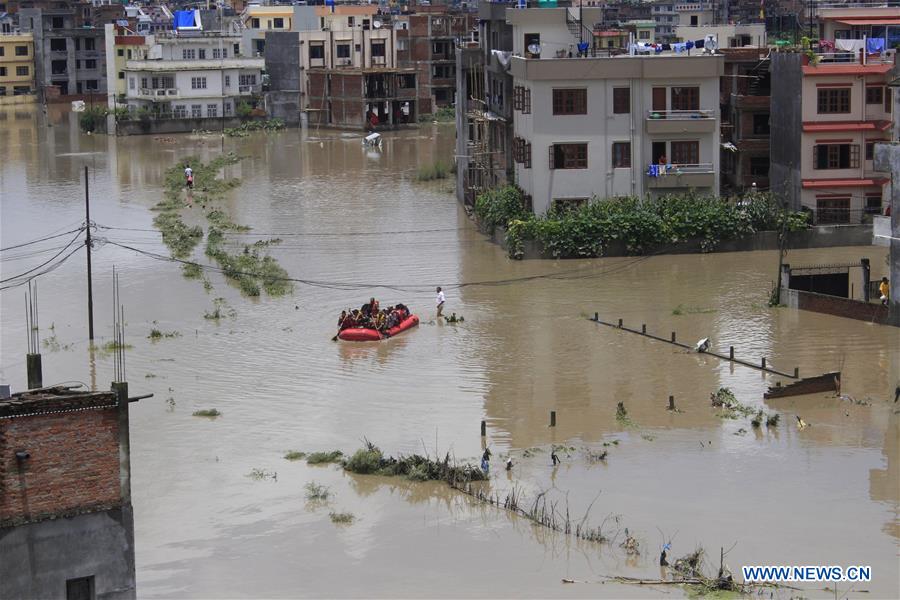 NEPAL-BHAKTAPUR-FLOOD-RAIN