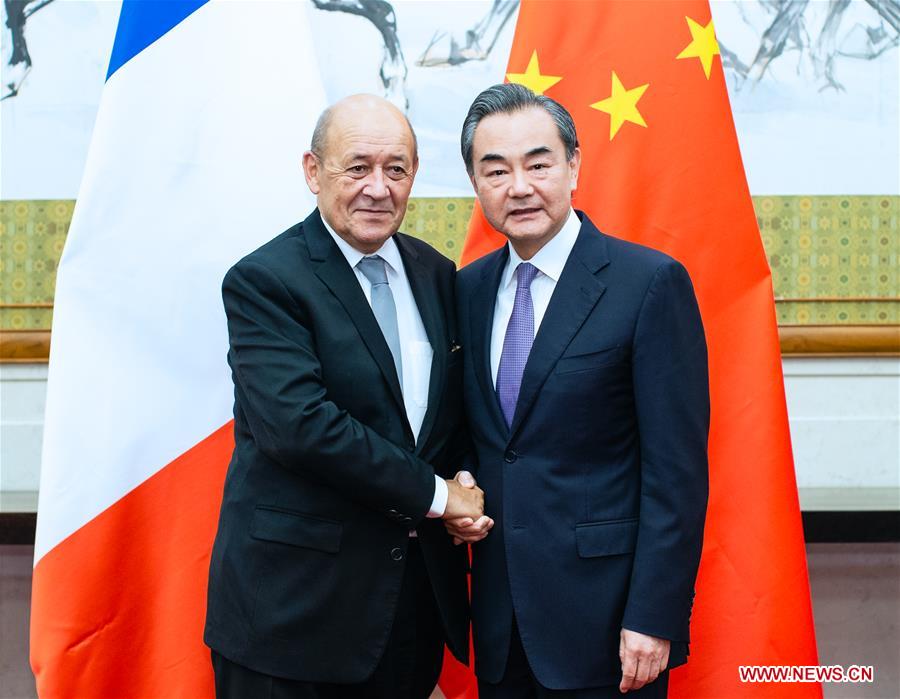 CHINA-BEIJING-WANG YI-FRENCH FM-TALKS (CN)