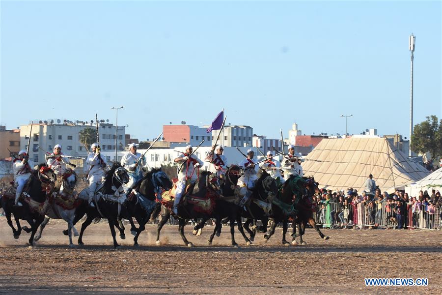 MOROCCO-CASABLANCA-HORSE SHOW-FANTASIA