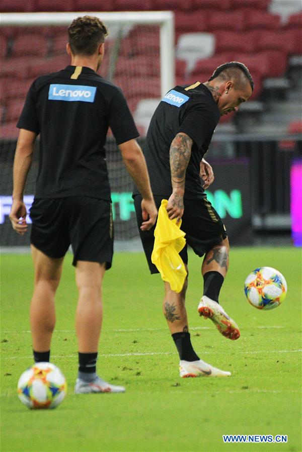 (SP)SINGAPORE-SOCCER-INTERNATIONAL CHAMPIONS CUP-INTER MILAN-TRAINING
