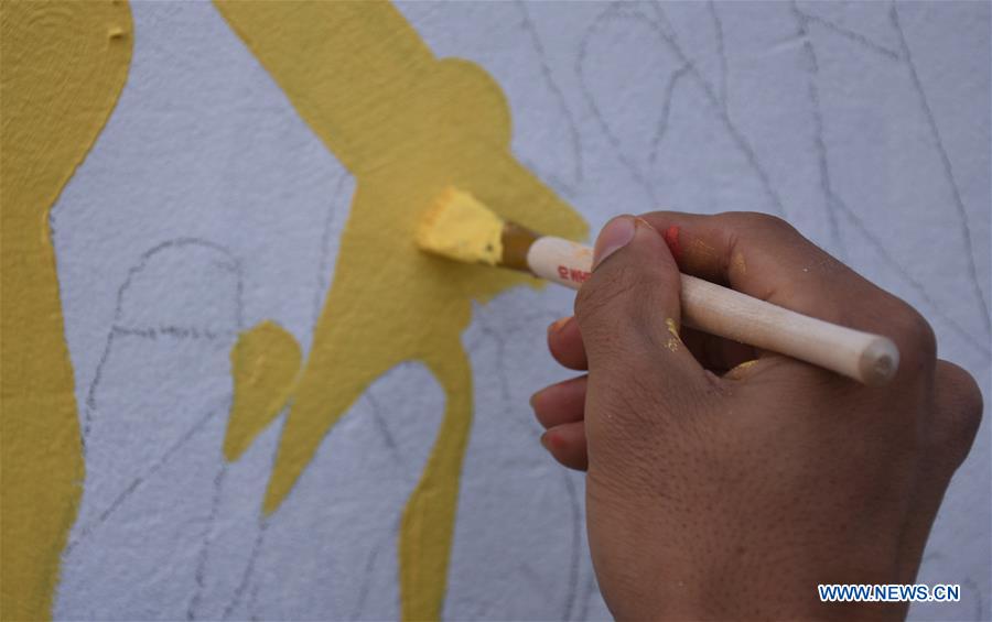 AFGHANISTAN-BALKH-HUMAN RIGHTS DAY-PAINTING