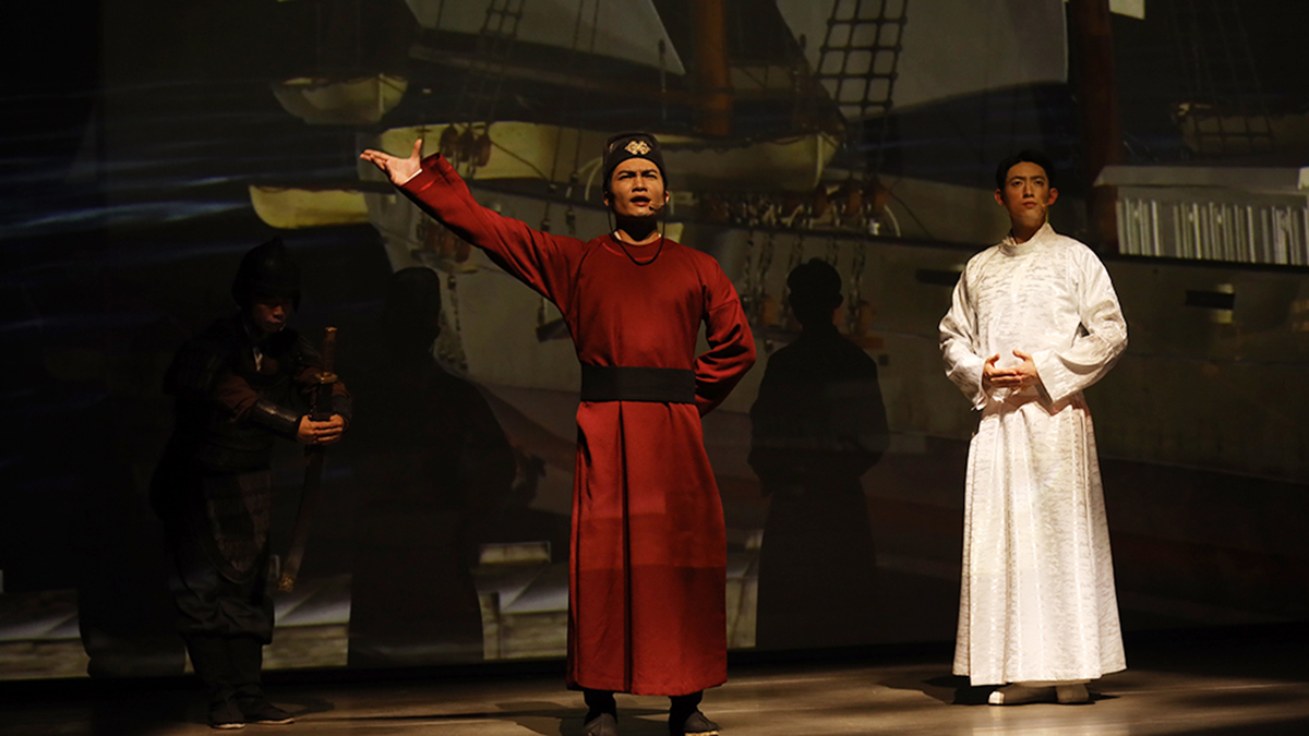 大型茶文化史詩音樂劇《茶道：一葉乾坤》演出現(xiàn)場(chǎng)