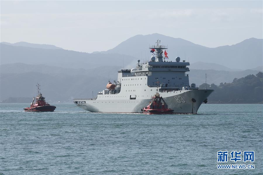 (國際)(1)中國海軍訓練艦首次訪問惠靈頓