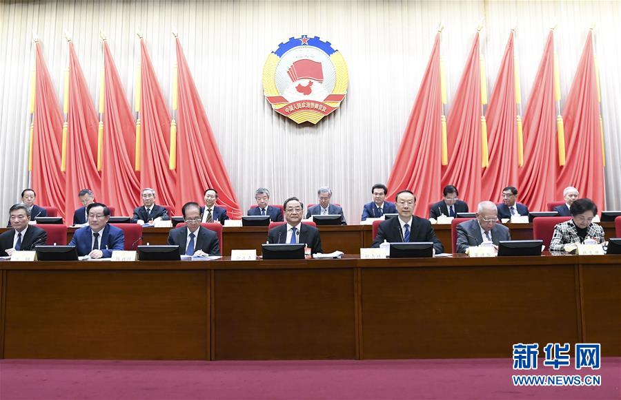 1月22日，政協(xié)第十二屆全國(guó)委員會(huì)常務(wù)委員會(huì)第二十四次會(huì)議在北京開幕。全國(guó)政協(xié)主席俞正聲出席開幕會(huì)。 新華社記者 燕雁 攝