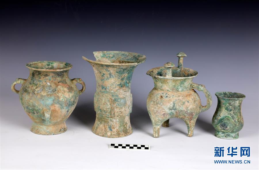 (圖文互動(dòng))(1)河南安陽辛店遺址出土一批商代晚期青銅禮器