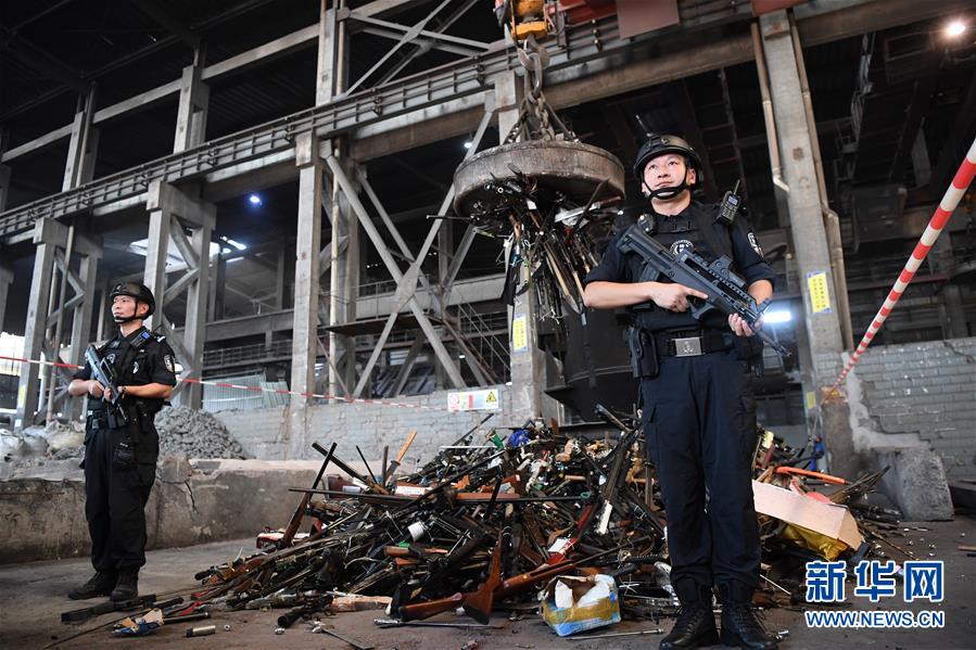 (法治)(4)全國(guó)154個(gè)城市開(kāi)展集中銷(xiāo)毀非法槍爆物品活動(dòng)