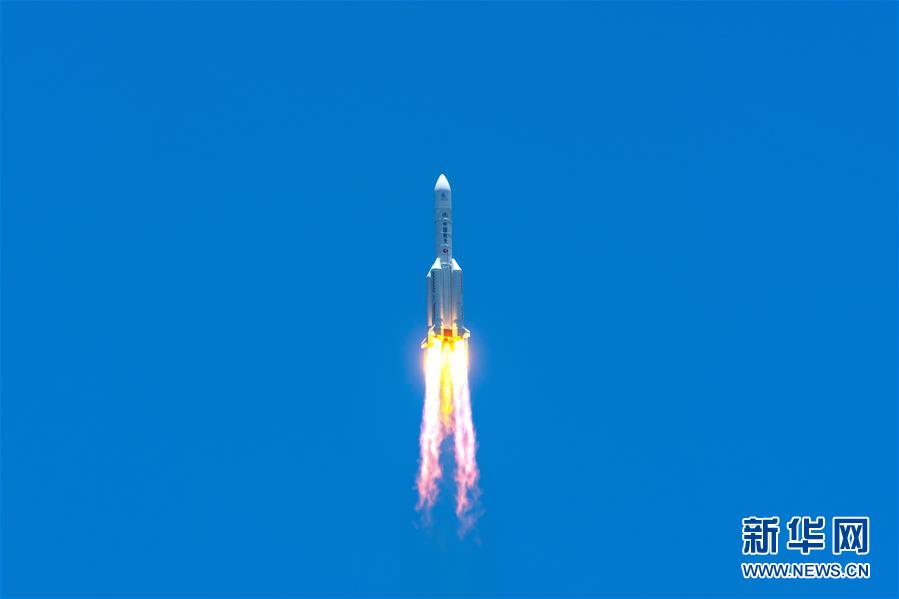 (科技)(4)長征五號遙四運載火箭點火升空 我國首次火星探測任務開始