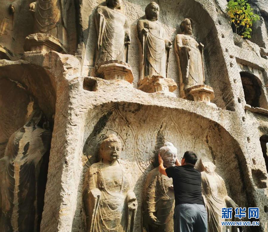 （圖文互動(dòng)）（4）合體了，龍門石窟流散佛首首次實(shí)現(xiàn)&ldquo;數(shù)字復(fù)位&rdquo;