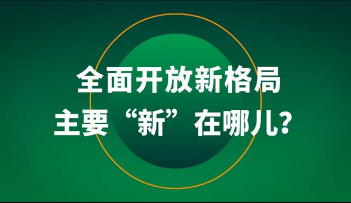 全面開放新格局主要&ldquo;新&rdquo;在哪兒？