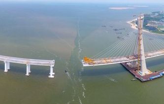 海南鋪前大橋主橋有望10月合龍 鋪前到?？趦H20分鐘