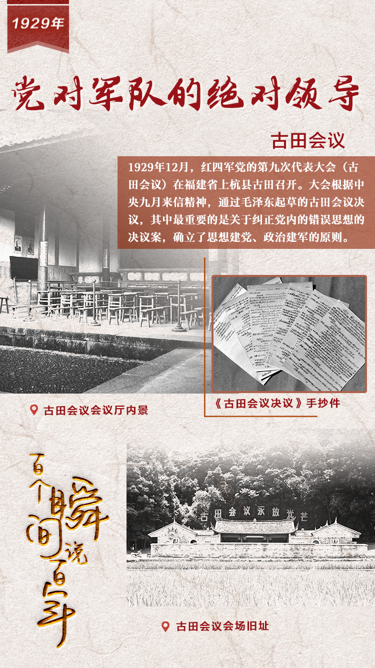 1929，黨對軍隊的絕對領導