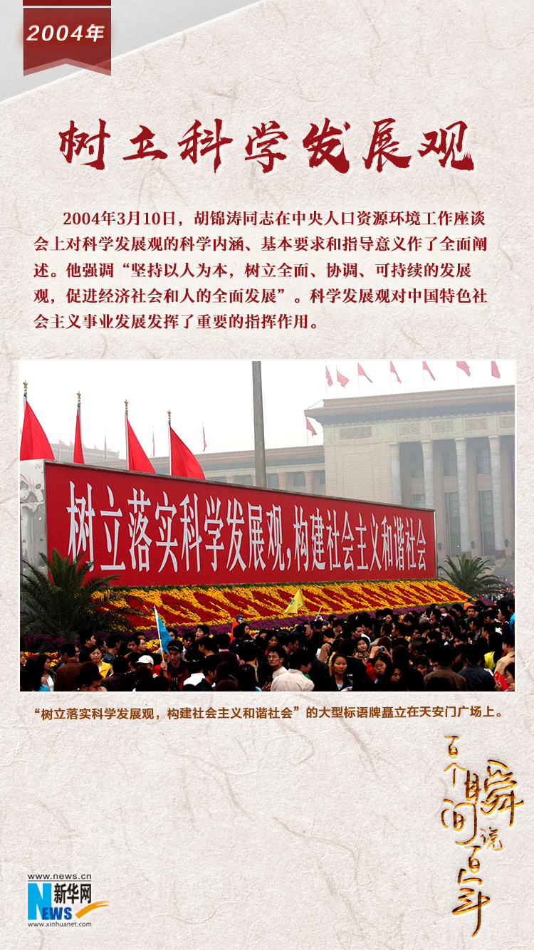 2004，樹立科學發(fā)展觀