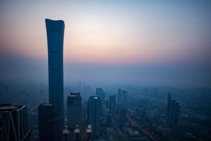 這就是今天早上的北京！