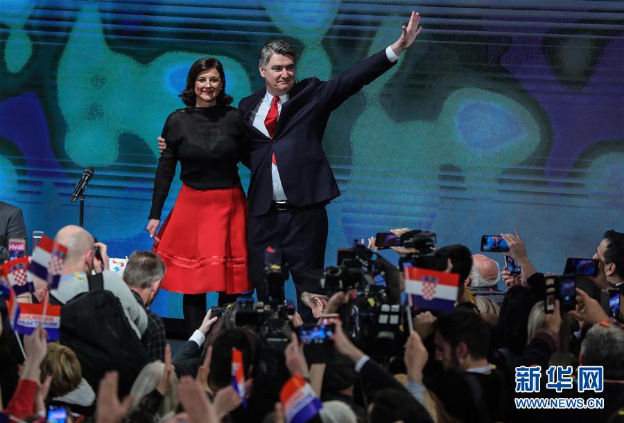 (國際)(1)克羅地亞前總理米拉諾維奇當選新總統(tǒng)