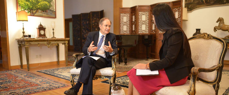 意大利駐華大使：期待中意合作更深入、更全面