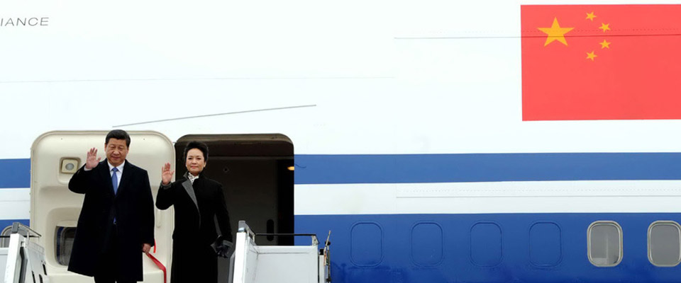 習(xí)近平抵達(dá)柏林開始對(duì)德國進(jìn)行國事訪問