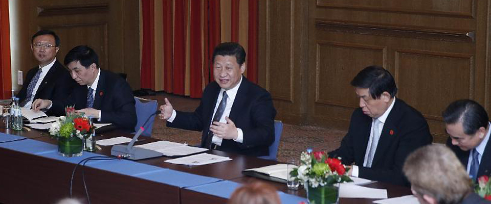 習(xí)近平同德國漢學(xué)家、孔子學(xué)院教師代表和學(xué)習(xí)漢語的學(xué)生代表座談