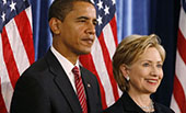 希拉里&ldquo;?；?rdquo;奧巴馬，現(xiàn)時而已？