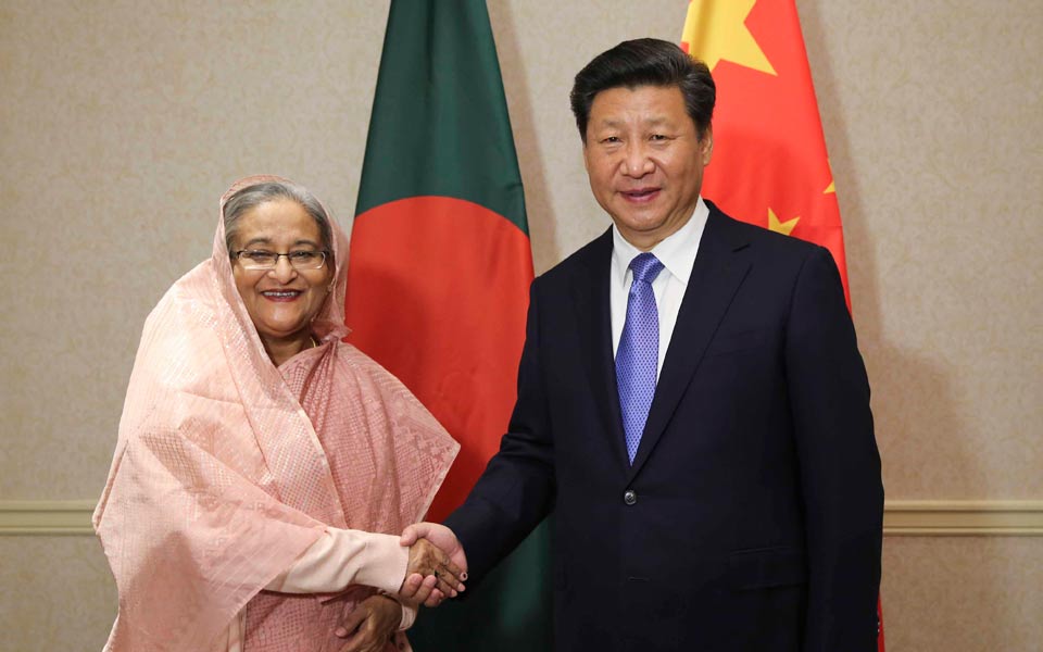 習(xí)近平會(huì)見孟加拉國總理哈西娜