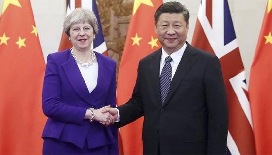 習(xí)近平會見英國首相特雷莎·梅