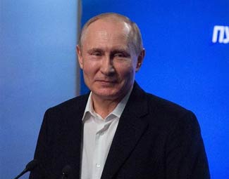 “強(qiáng)大的總統(tǒng),強(qiáng)大的俄羅斯”