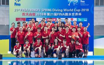 第五次包攬世界杯金牌 跳水&ldquo;夢之隊&rdquo;&ldquo;無敵不寂寞&rdquo;