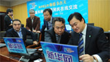 新華社副總編輯彭樹杰、新華網(wǎng)總裁田舒斌指揮報道
